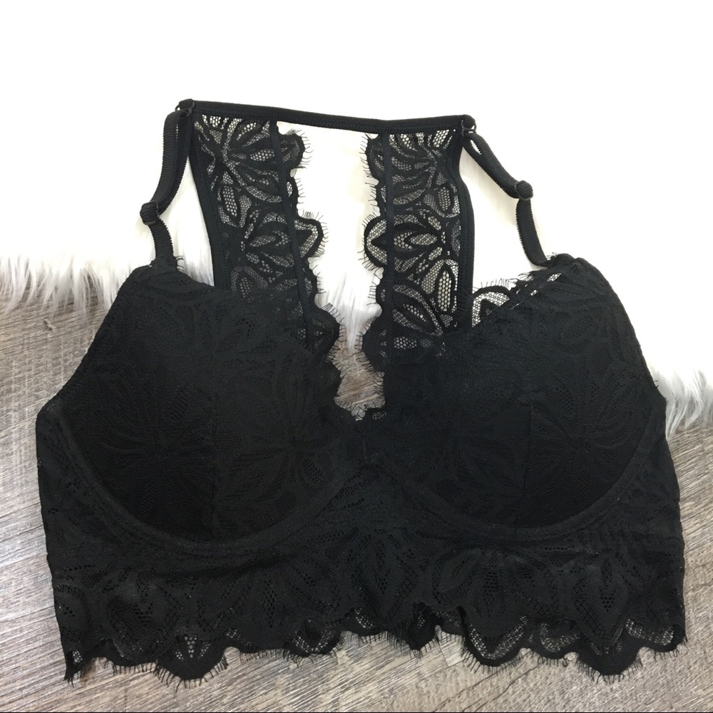 Victoria Secret Pink Lace Racerback Small Bra